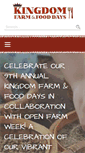 Mobile Screenshot of kingdomfarmandfood.org