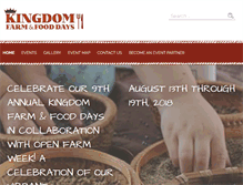 Tablet Screenshot of kingdomfarmandfood.org